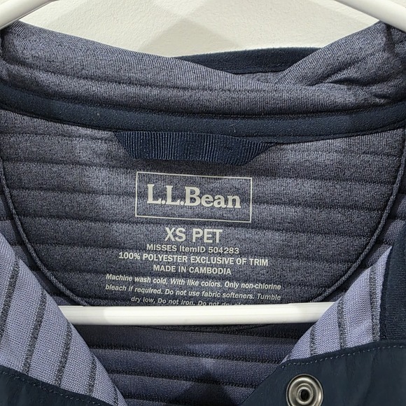 LL Bean Womens Airlight Sweater Size Xs Petite Blue Gorpcore Outdoor Hiking - Picture 4 of 7